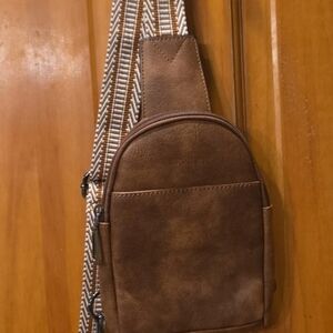 Elegant Brown Crossbody Bag